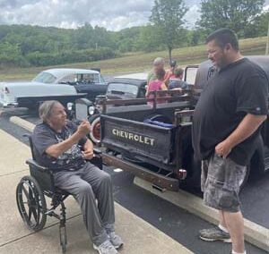 resident at the car show