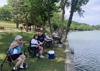 residents on a fishing trip