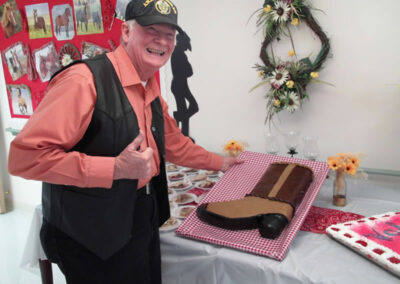 cowboy boot birthday cake