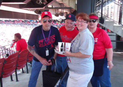 residents at the cardinals game