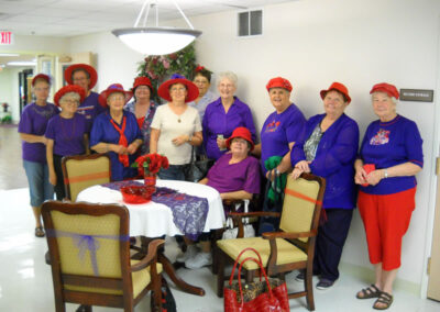 red hat gathering for residents